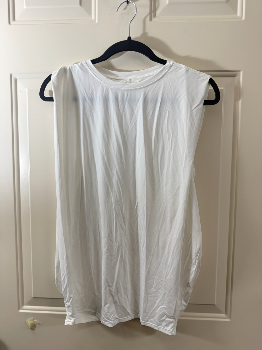 Halara Muscle Tank Top Women’s Small White Sleeveless Minimalist 0271